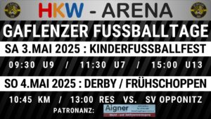 GAFLENZER FUSSBALLWOCHENENDE