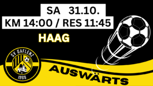 Nächster Auftritt in Haag